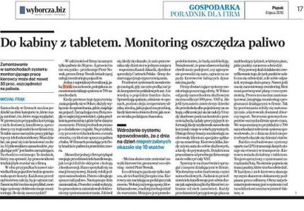 System monitoringu pojazdów w firmach