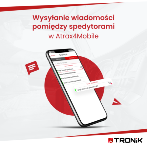 Komunikacja pomiędzy spedytorami w Atrax4Mobile